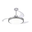 Ventilador de techo Retráctil Peabody 42" 72w Silver 3 Tipos de Luz PE-VTRDC425S