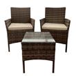 Set Varadero Rattan 2 Sillones de un cuerpo + Mesa Pram