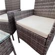 Set Varadero Rattan 2 Sillones de un cuerpo + Mesa Pram