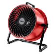Ventilador Turbo Industrial Ciclónico Rojo 16" 200w 3 en 1 Liliana