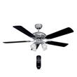 Ventilador de Techo Liliana 5 Paletas Blanco/Negro 120cm 4 Luces Control Remoto