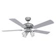 Ventilador de Techo Liliana 5 Palas de Madera Reversibles Blanco/Negro 120cm 4 luces