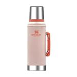 Termo Stanley Clásico Rosa 950ml con Manija y Tapón Cebador