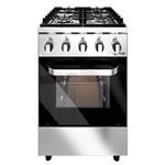 Cocina Multigas Morelli 55cm Acero Inoxidable Ladrillos Refractarios