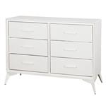 Cajonera | Organizador Dalton 6 Cajones Crema Metal Tela 231002