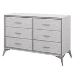 Cajonera | Organizador Dalton 6 Cajones Gris Metal Tela 231002