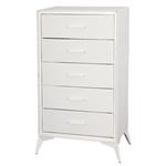 Cajonera | Organizador Dalton 5 Cajones Crema Metal Tela 231027