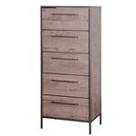 Cajonera | Organizador Dalton 5 Cajones Negro Marrón Oscuro 24103L
