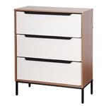 Cajonera | Organizador Dalton 3 Cajones Blanco Marrón 24303L