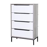 Cajonera | Organizador Dalton 4 Cajones Blanco Gris 24304L