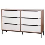 Cajonera | Organizador Dalton 6 Cajones Blanco Marrón 24306L
