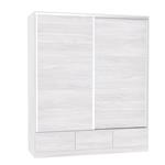 Placard Premium 2 Puertas Corredizas 3 Cajones 182x211x60cm jacaranda Orlandi