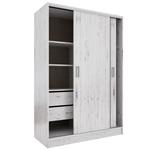 Placard Orlandi Suave 2 Puertas Corredizas 2 Cajones 124x184x53,5cm Venecia