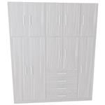Placard 2 Cuerpos 10 Puertas + 4 Cajones 175x211cm Jacaranda Orlandi