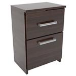 Mesa de Luz 1 Cajón 1 Puerta 41,5x59,5x31,5 cm Wengue Orlandi
