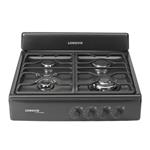 Anafe a Gas Longvie 60cm Reja Fundición Encendido Doble Corona Grafito A16601G