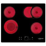 Anafe Eléctrico Drean Vitrocerámico 58cm 4 Zonas Touch 9 Niveles