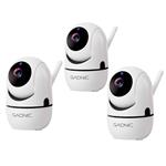 Pack x3 - Cámara de Seguridad GADNIC IP Motorizada Full HD Wi-Fi Visión Nocturna SX9