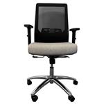 Silla de Oficina Dalton Respaldo y Altura Regulable Negra/Gris DA-LDL-933