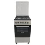 Cocina Eléctrica Dalton 50x50cm Slim Plata Clase A