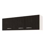 Alacena 140cm 3 Puertas Blanco Termo Negro Delos