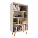 Biblioteca Escandinava 4 Estantes Fineline Crema Delos