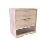 Mesa de Luz Dúo 2 Cajones 60x55x35cm Pino Cascina Delos