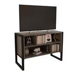 Rack Industrial Para Tv de Hasta 42" 4 Estantes Roble Denver Grafito Delos