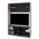 Rack para Tv hasta 55" con Estantes Nebraska Negro Delos