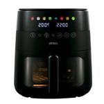 Freidora Sin Aceite ATMA 6LTS Digital Con Visor Negra FR246ABP.
