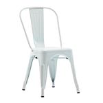 Silla Tolix Metálica Blanca Brillosa Garden Life