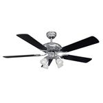 Ventilador de Techo Liliana 5 Palas de Madera Reversibles Blanco/Negro 120cm 4 luces