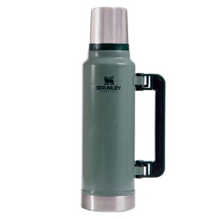 Termo Clásico 1,4Lts Verde Asa Plegable Tapón Cebador Stanley