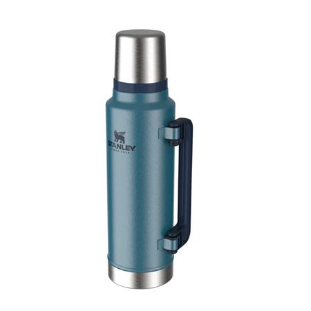 Termo Stanley Clásico 1,4L Azul Asa Plegable Tapón Cebador
