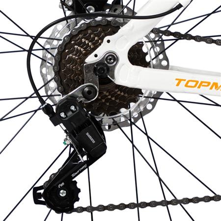 Bicicleta Mountain Bike Topmega Regal R29 Aluminio Gris/Rojo/Naranja Talle L