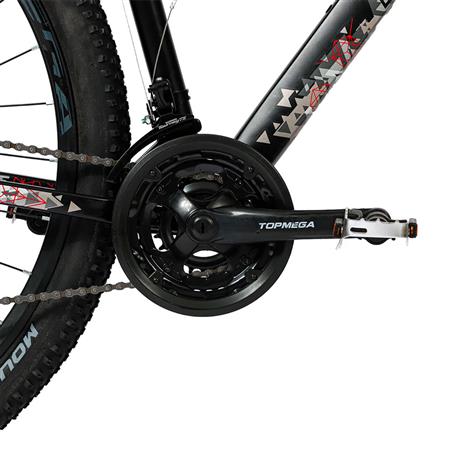 Bicicleta Mountain Bike Topmega Regal Cuadro Aluminio R29 21V Negra/Blanco/Gris Talle M 1007974