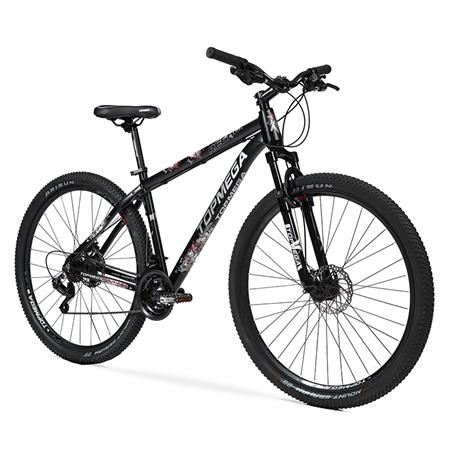 Bicicleta Mountain Bike Topmega Regal R29 Aluminio 21v Negra/Blanca/Gris Talle L