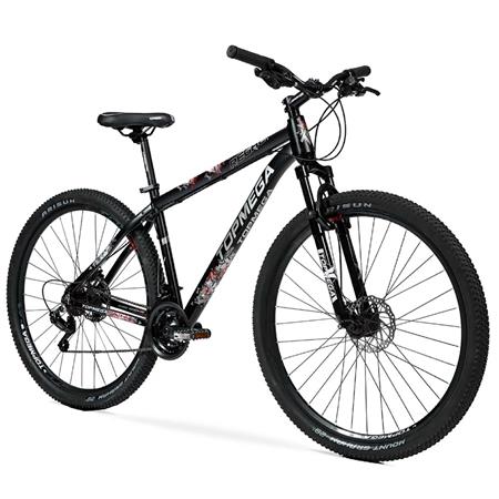 Bicicleta Mountain Bike Topmega Regal Cuadro Aluminio R29 21V Negra/Blanco/Gris Talle XL 1007976