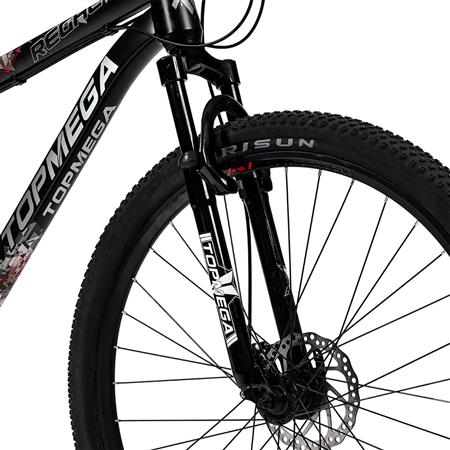 Bicicleta Mountain Bike Topmega Regal Cuadro Aluminio R29 21V Negra/Blanco/Gris Talle XL 1007976