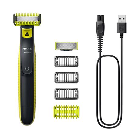 Afeitadora OneBlade Philips Recargable Recorta Modela y Afeita QP2824/10