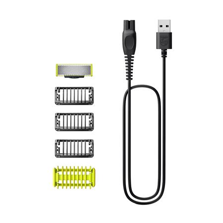 Afeitadora OneBlade Philips Recargable Recorta Modela y Afeita QP2824/10
