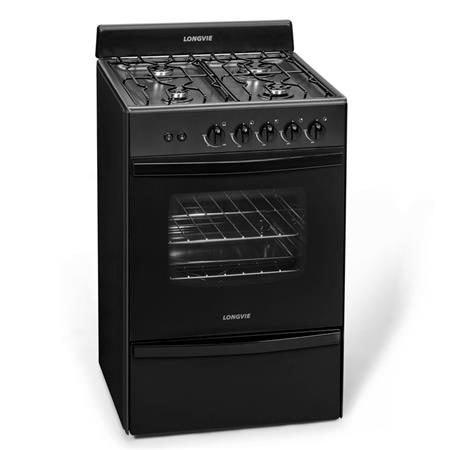 Cocina Grafito 56cm Encendido Luz Válvula de Seguridad Longvie