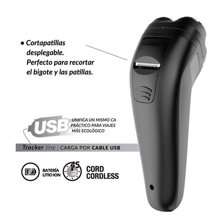 Afeitadora Ga.Ma GSH 700 Tracker USB 155794