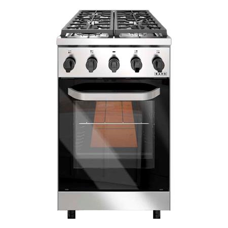 Cocina Saho Kuma Acero Inoxidable 51cm 4 Hornallas Multigas Reja Fundición 18098-1