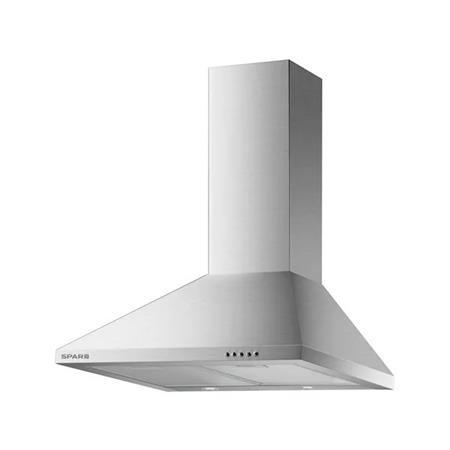 Campana Quadra Inoxidable 60cm Doble Turbina Con Salida Spar