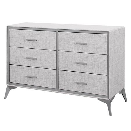 Cajonera | Organizador Dalton 6 Cajones Gris Metal Tela 231002