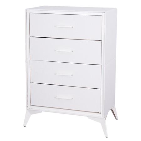 Cajonera | Organizador Dalton 4 Cajones Crema Metal Tela 231004