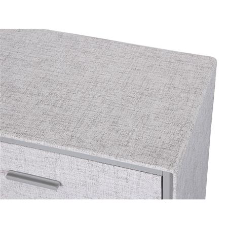 Cajonera | Organizador Dalton 4 Cajones Gris Metal Tela 231004