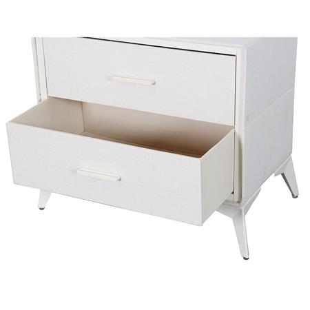 Cajonera | Organizador Dalton 5 Cajones Crema Metal Tela 231027