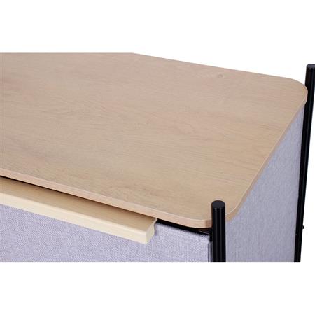 Cajonera | Organizador Dalton 4 Cajones Gris Negro Madera 232104L